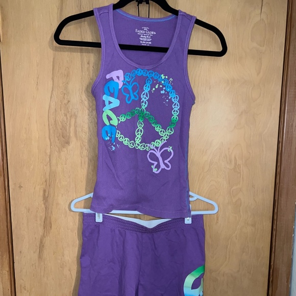 Girls Tank and Short Set - Picture 1 of 4